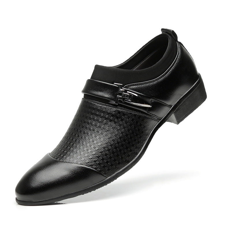 New Business Suits Men's Leather Shoes – Classic English Elegance