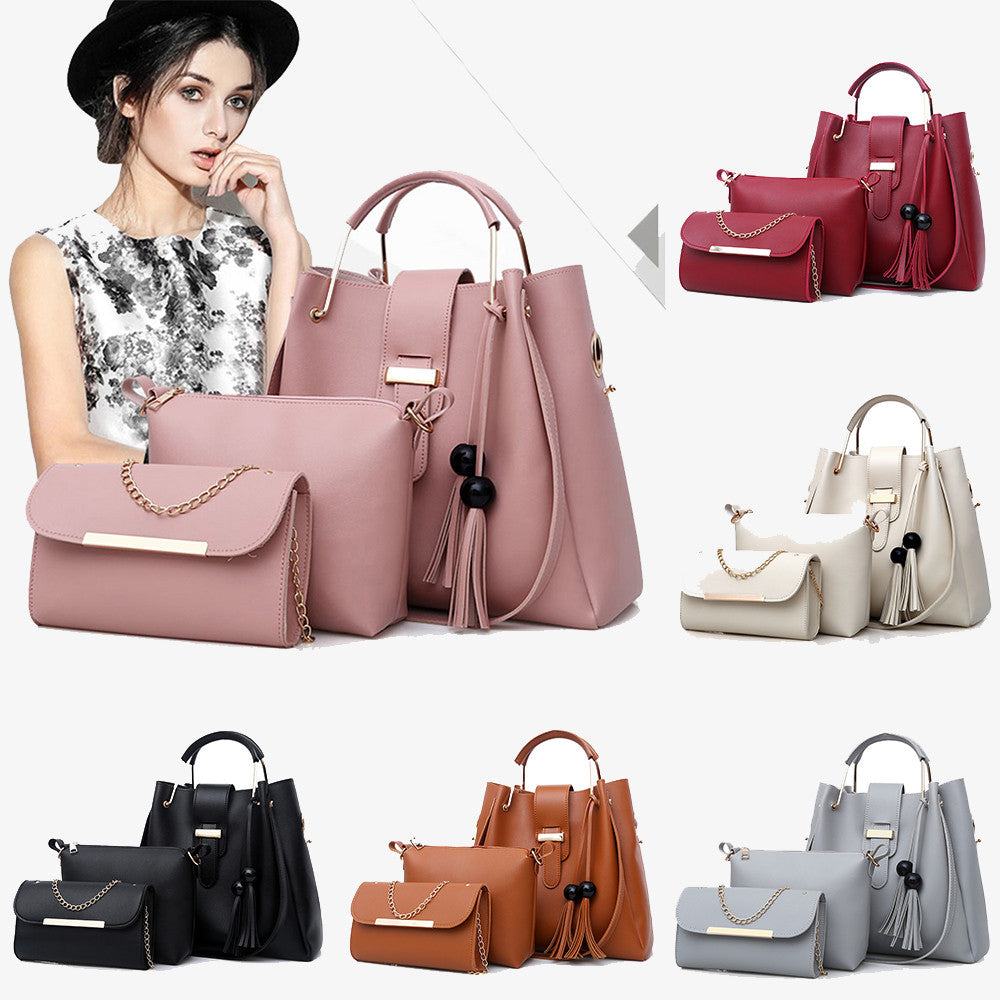 Women’s 3-Piece Handbag Set – Chic & Versatile