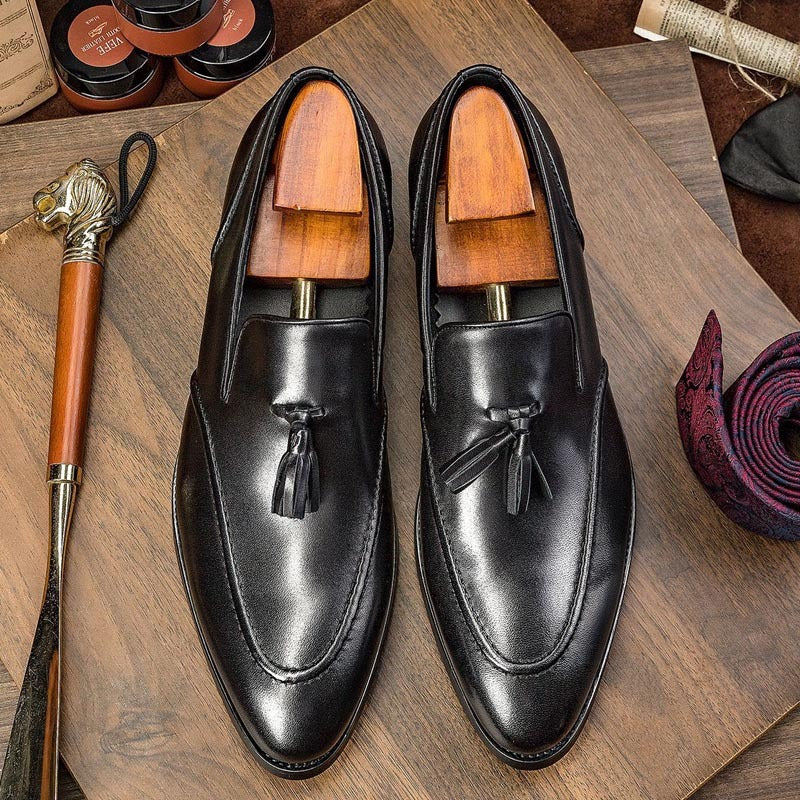 Business Casual Tassel Leather Shoes for Men