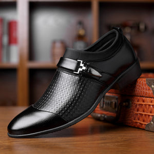 New Business Suits Men's Leather Shoes – Classic English Elegance