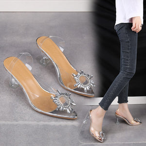 PVC High Heel Sandals for Women