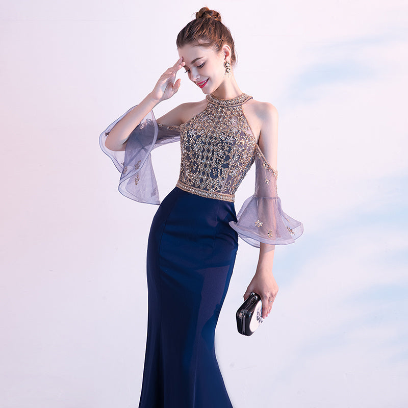 Heavy Industry High Quality Textured Luxury Evening Dress For Women