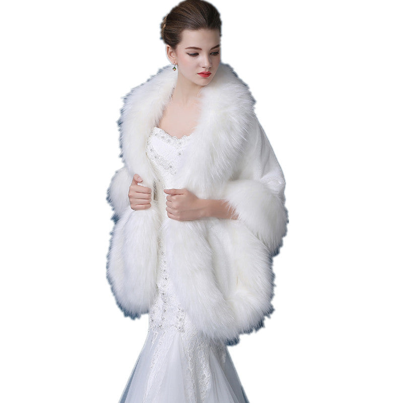 Wedding Dress Fashionable Warm Shawl – Elegant & Cozy Bridal Wrap
