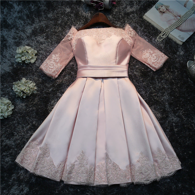 Evening dress bride wedding toast skirt