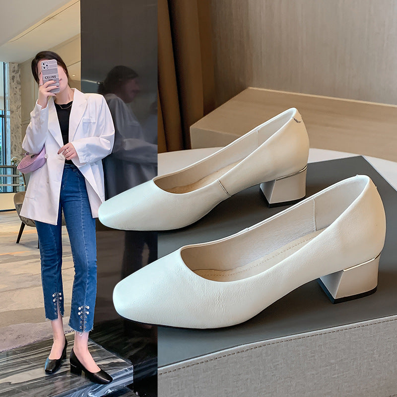 Womenβs Thick Heel High Heeled Shoes