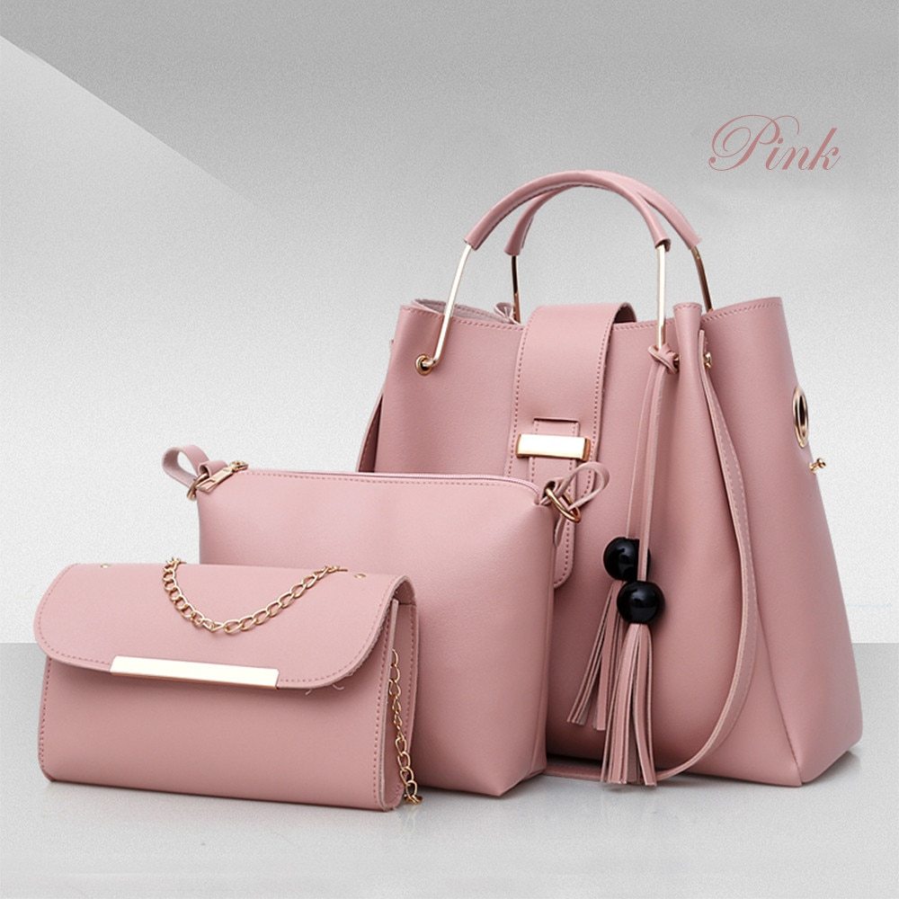 Women’s 3-Piece Handbag Set – Chic & Versatile
