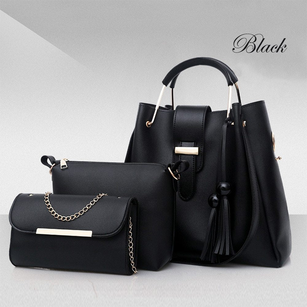 Women’s 3-Piece Handbag Set – Chic & Versatile