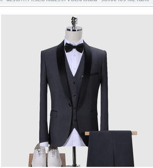 Men's 3-Piece Slim Fit Suit – High-Quality, Stylish & Versatile