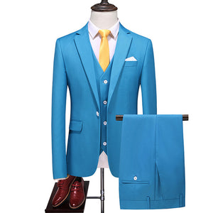 Men’s Three-Piece Suit – Korean Style Elegance
