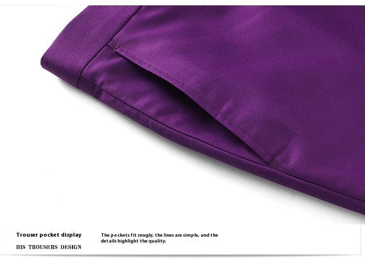 Menβs Three-Piece Suit β Korean Style Elegance