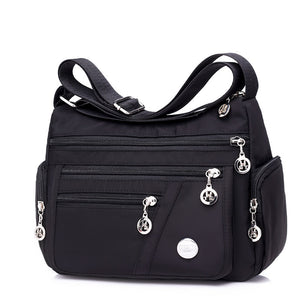 Stylish & Versatile: Multi-Layer Oxford Crossbody Bag