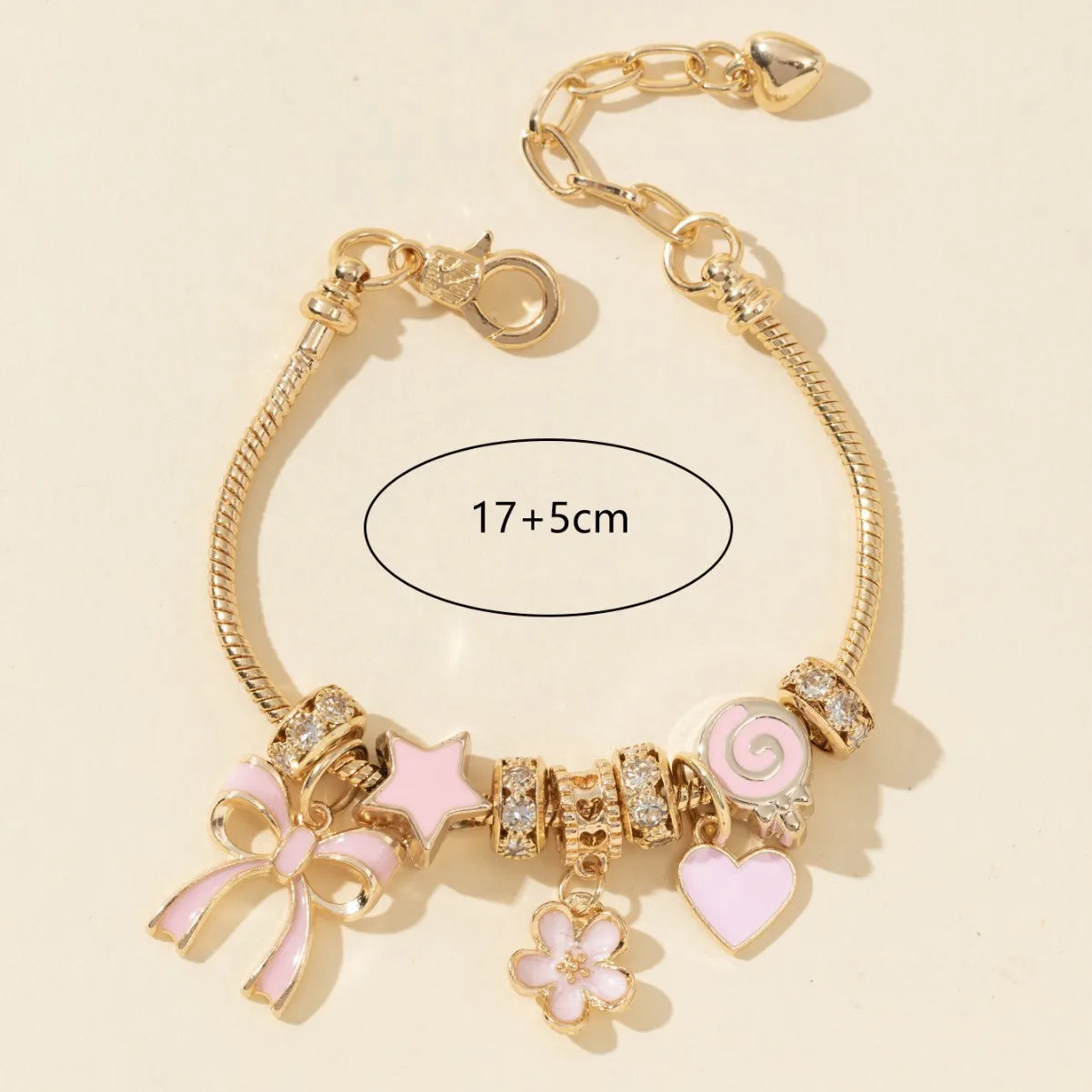π Elegant Gold Butterfly & Heart Beads Bracelet β Adjustable & Sparkling