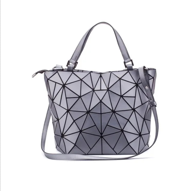 Luminous Reflective Geometric Tote β A Bag That Shines as Bright as You!