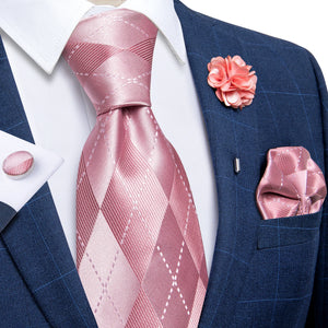 Blue Silver Paisley Neck Tie Set for Men