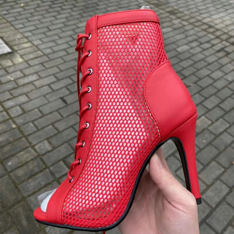 New Sexy High Heels Hollow Mesh Sandals