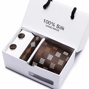 Brand 100% Silk Ties – Extra Long Navy Blue Paisley Necktie Set