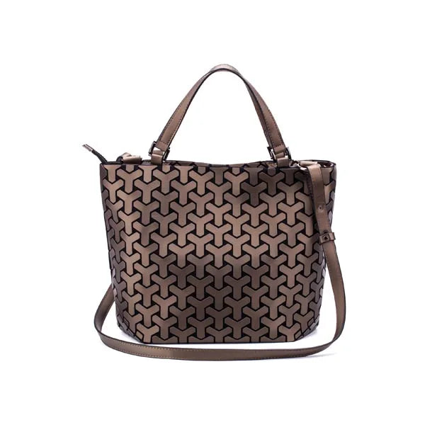Luminous Reflective Geometric Tote β A Bag That Shines as Bright as You!