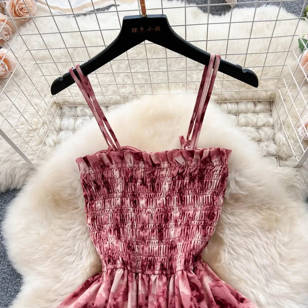 πΉSummer Rose Flower Print Romantic Retro Dress πΉ