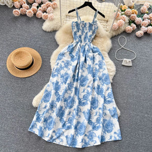 🌹Summer Rose Flower Print Romantic Retro Dress 🌹