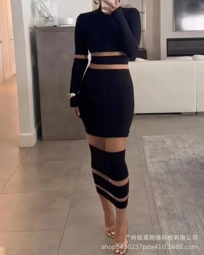 Discover Your New Favorite: The Y2k Sexy Off-Shoulder Lace Patch Midi Dress