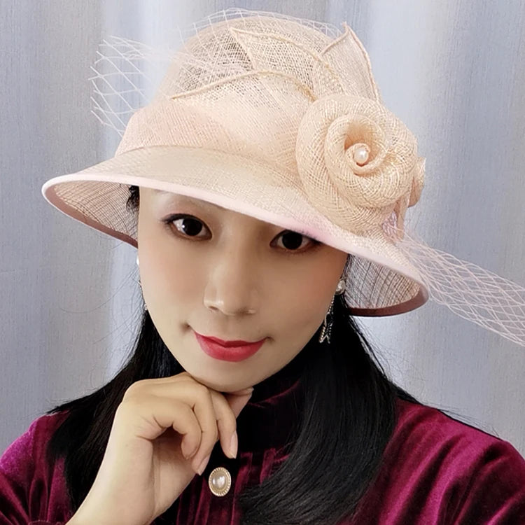 X4138 British Linen Top Hat for Women