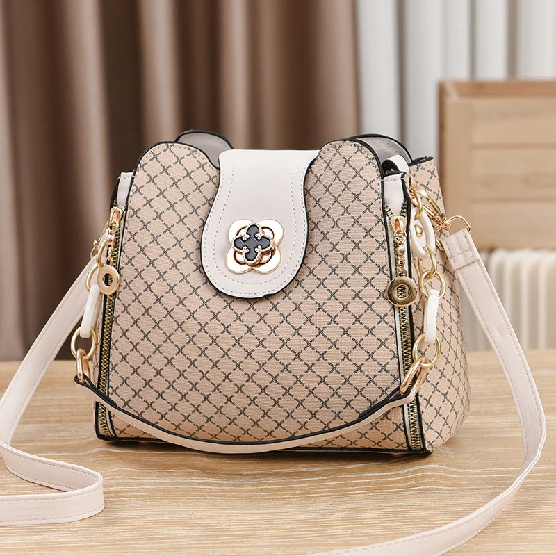 New Women’s Luxury Design Bucket Shoulder Crossbody Bag