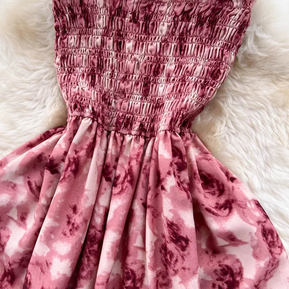 πΉSummer Rose Flower Print Romantic Retro Dress πΉ