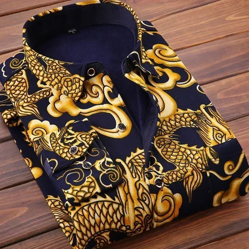 2025 Men's Autumn-Winter Plaid Shirt β Thick, Warm & Stylish