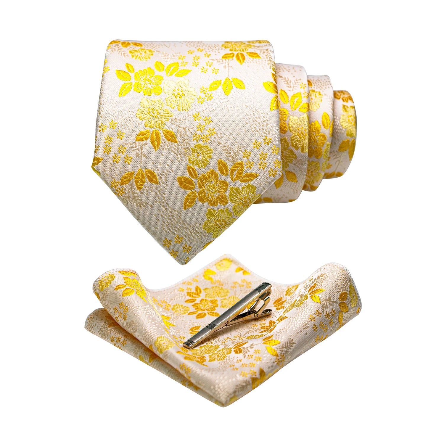 JEMYGINS Floral Silk Menβs Tie Set β Elevate Your Style with Elegance