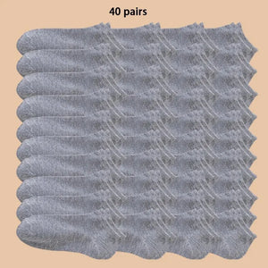 𧦠Unisex Solid Color Ankle & Boat Socks β 10/20/40 Pairs