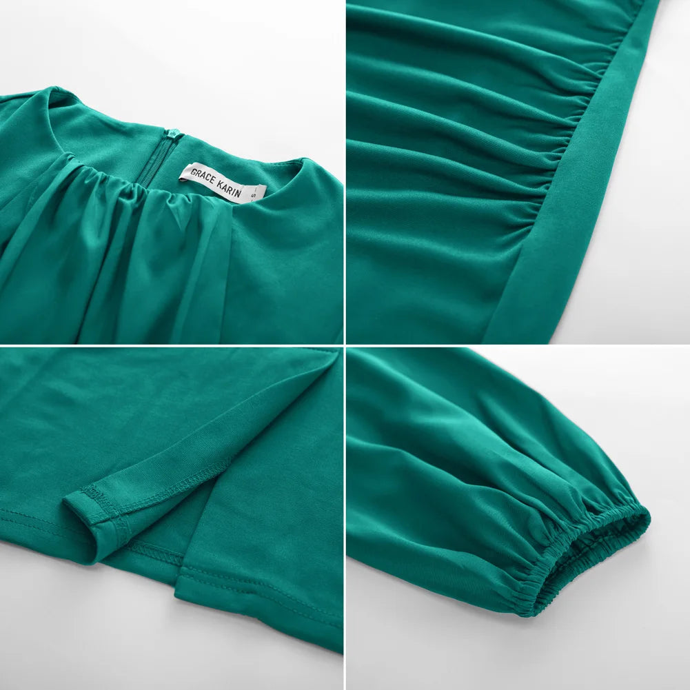 GK Dress for Women: Contrast Fabric Evening Elegant Celebrity Party Dress