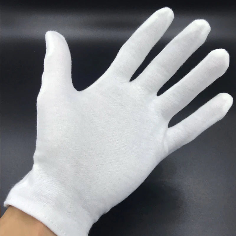 Elegant White Dress Gloves - Perfect for Honor Guard, Parades, and Special Occasions