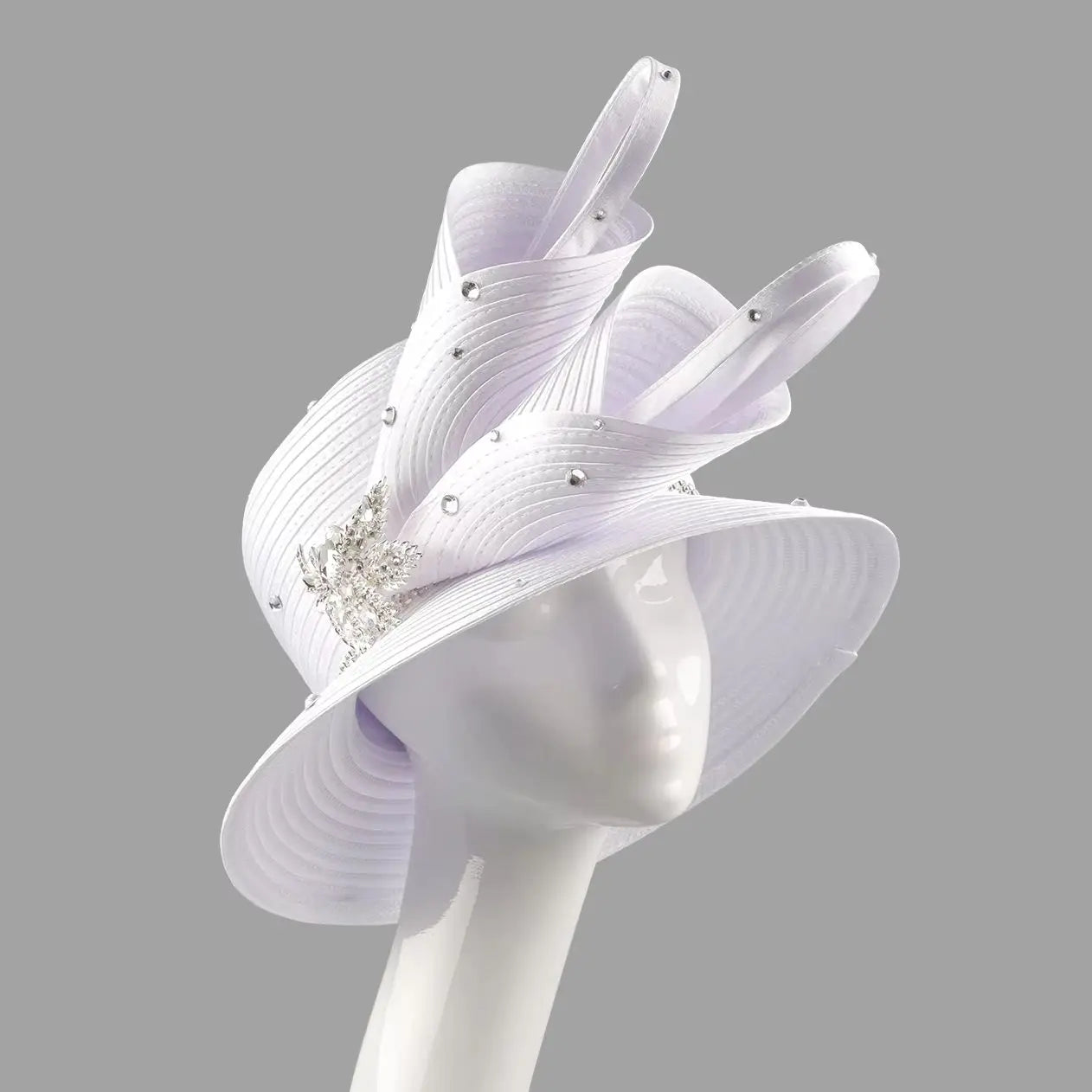 Fashion White Women’s Church & Kentucky Derby Fascinator Hat