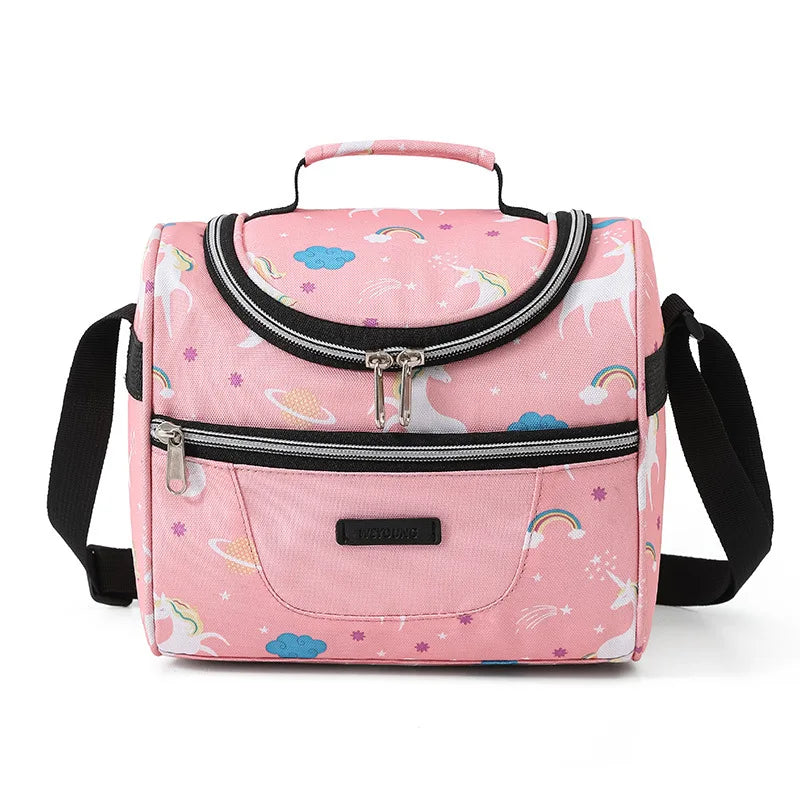 Print Cartoon Insulated Lunch Tote