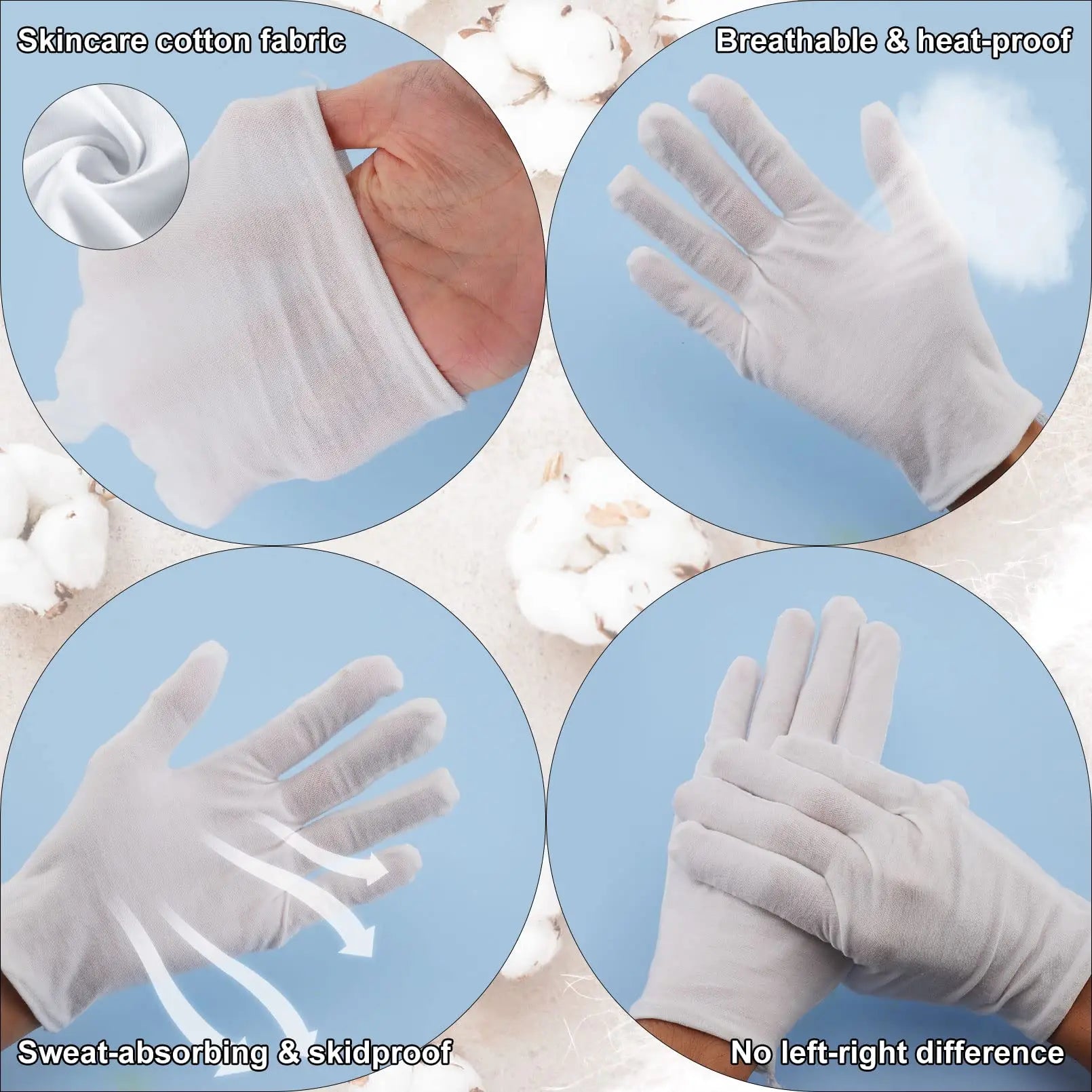 Elegant White Dress Gloves - Perfect for Honor Guard, Parades, and Special Occasions