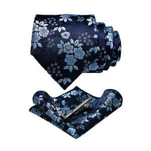 JEMYGINS Floral Silk Men’s Tie Set – Elevate Your Style with Elegance