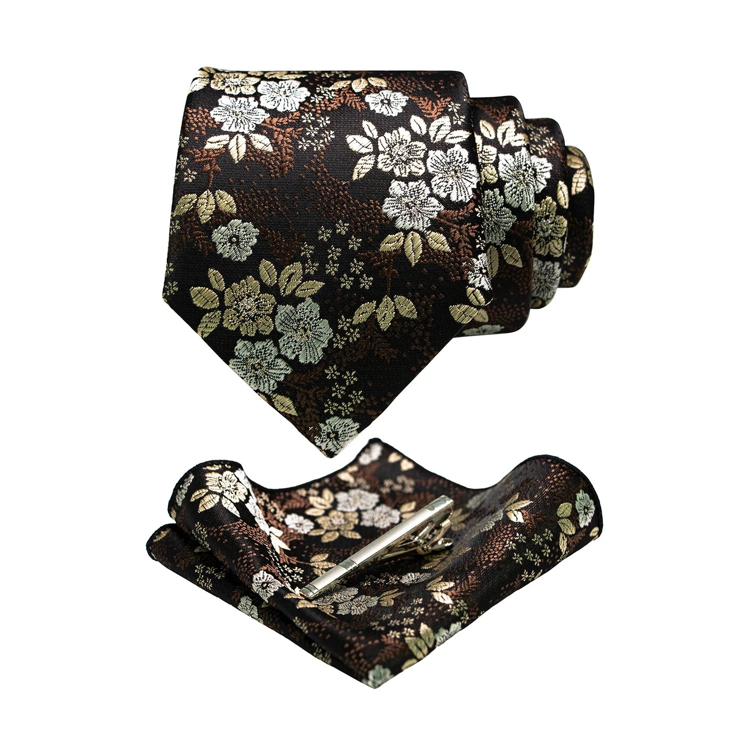 JEMYGINS Floral Silk Menβs Tie Set β Elevate Your Style with Elegance