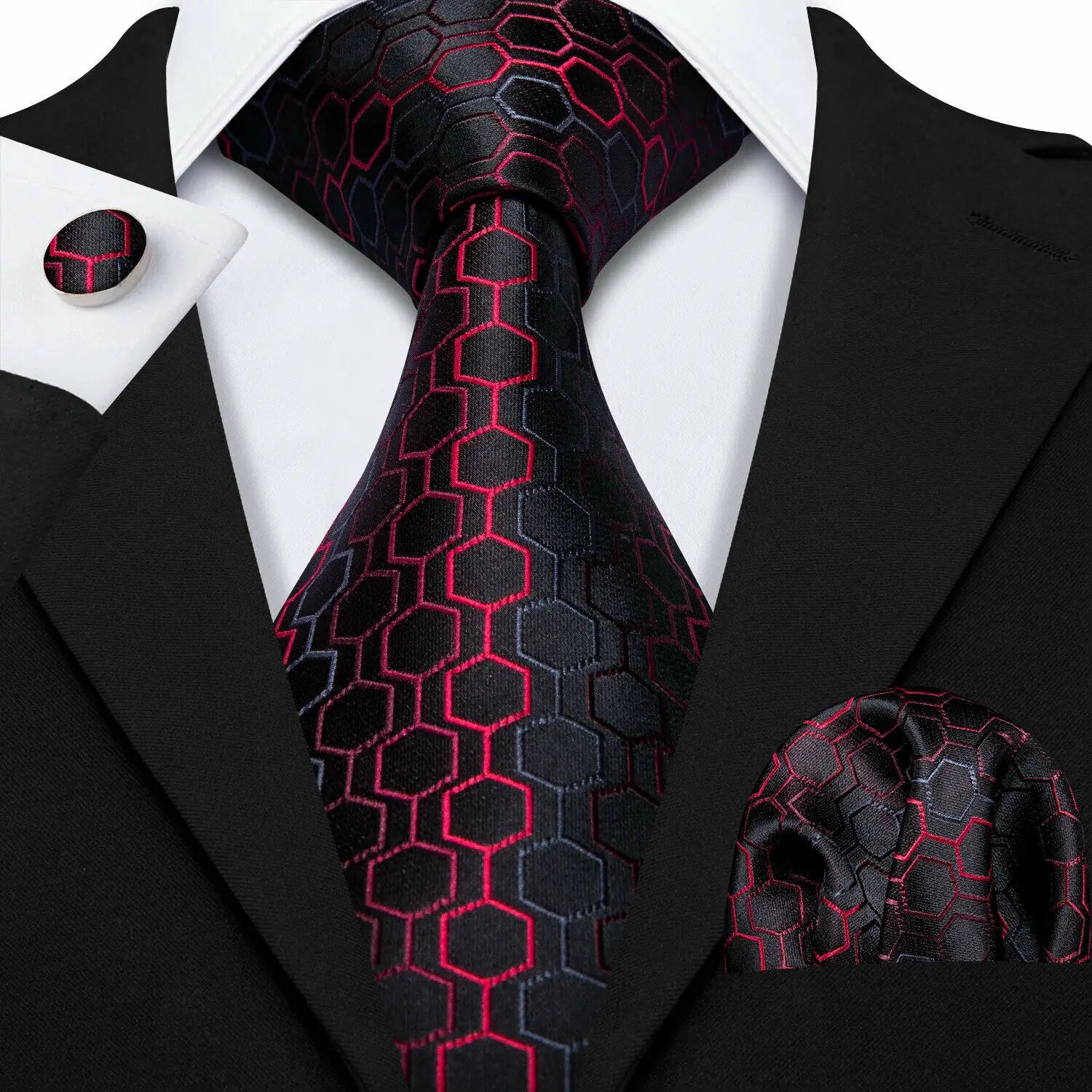 Fashion Teal Novelty Men Tie Set by Barry Wang