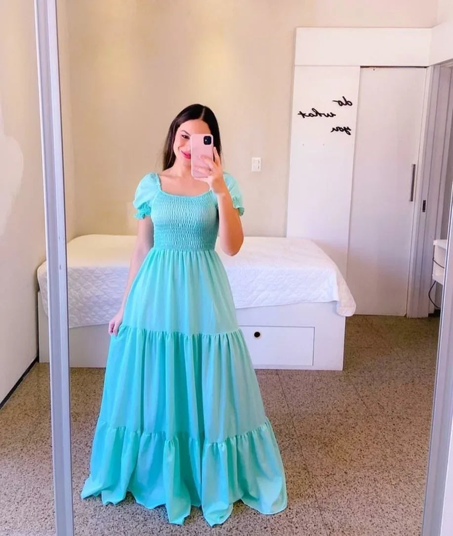 Embrace Elegance with Our Off-Shoulder Fragrant Long Solid Color Women's Dress