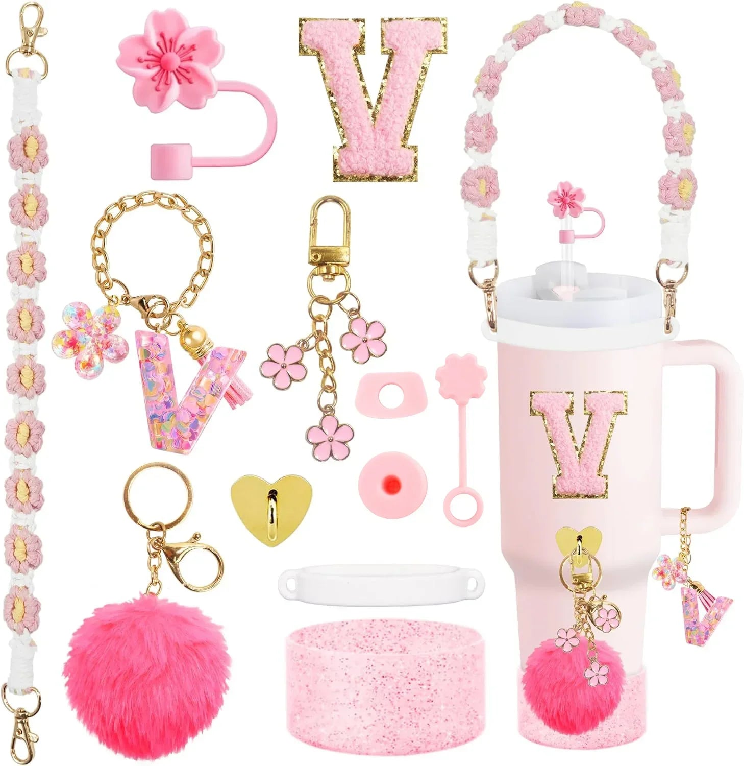 ✨12PCS Ultimate Accessory Set! Fits 30oz & 40oz Stanley Cups