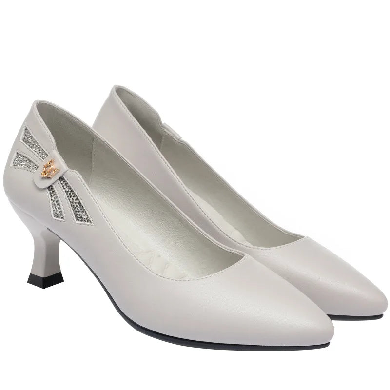 Genuine Leather Women's Shoes β Spring Collection