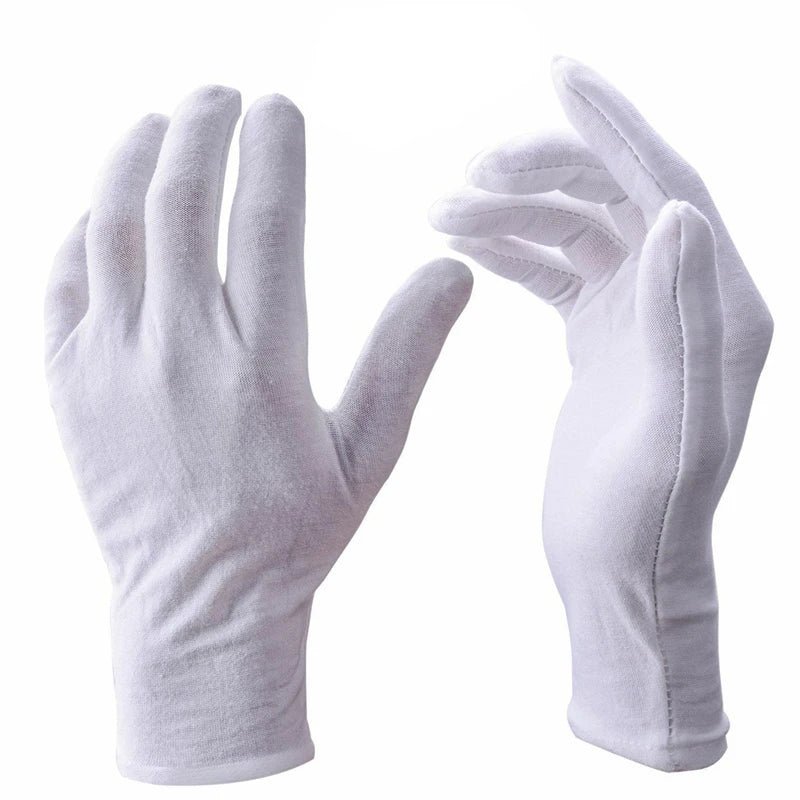 Elegant White Dress Gloves - Perfect for Honor Guard, Parades, and Special Occasions