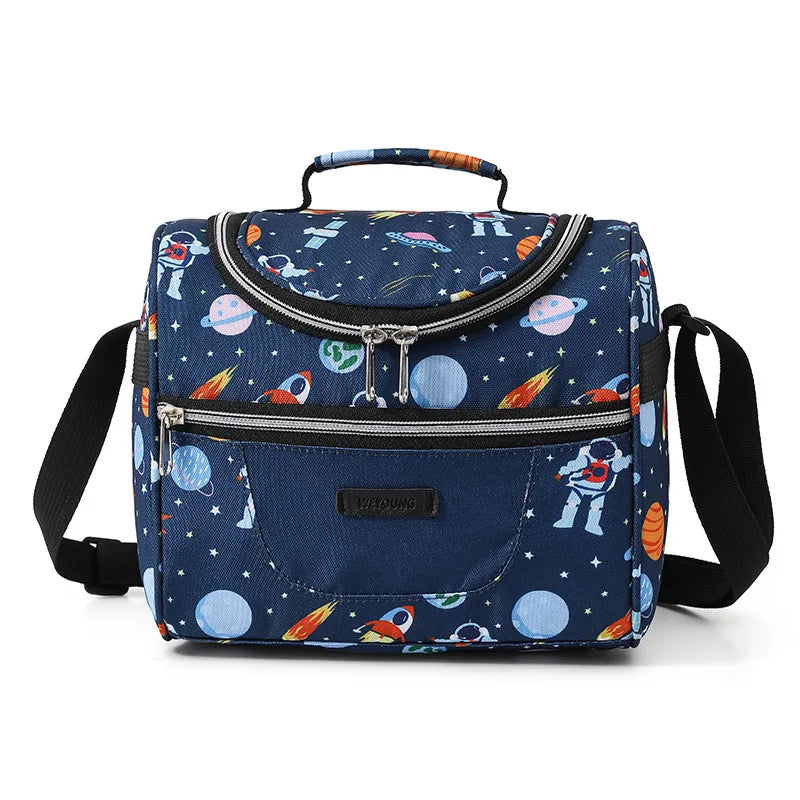 Print Cartoon Insulated Lunch Tote