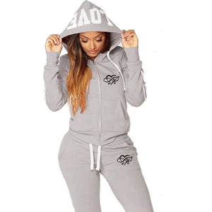 Fashion Heart Print Women Track Suits – Your Perfect Sportswear Set!