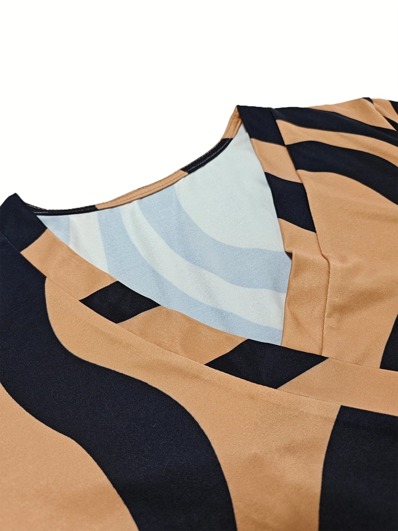 Chic Brush Print Maxi Dress