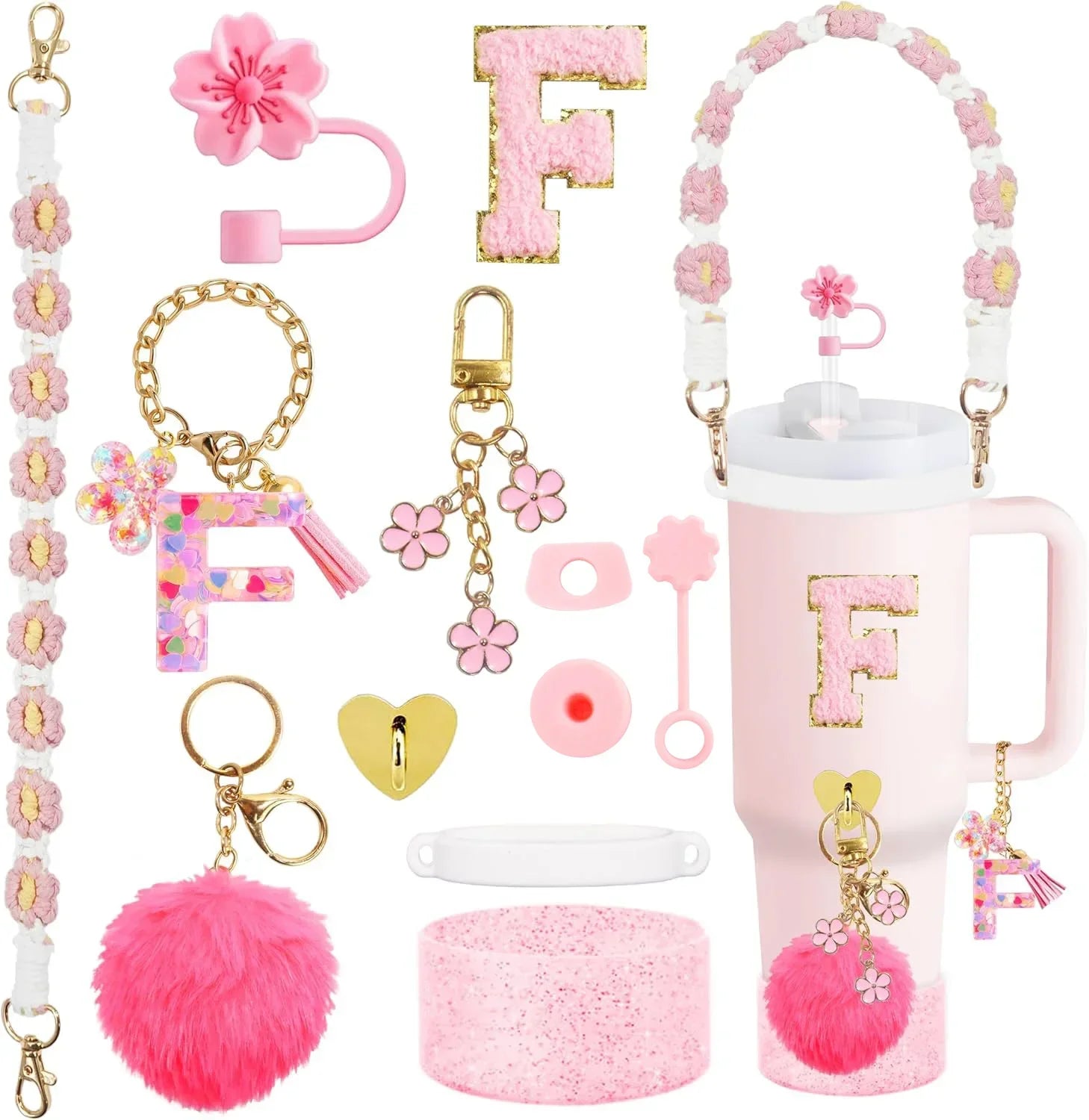 ✨12PCS Ultimate Accessory Set! Fits 30oz & 40oz Stanley Cups