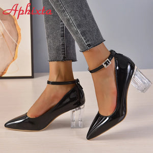 ✨ Aphixta 2024 New Luxury Rhinestone & Pearl Chain Pumps