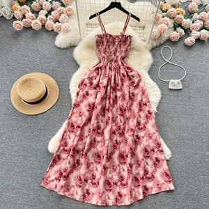 🌹Summer Rose Flower Print Romantic Retro Dress 🌹