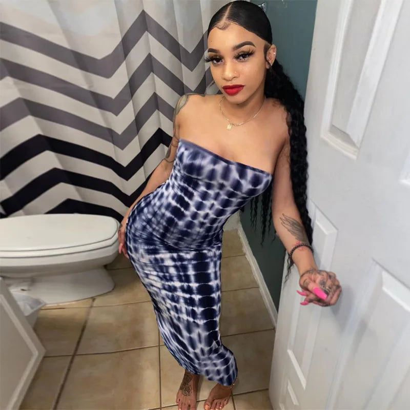 🌸 2023 Spring & Summer Off-Shoulder Chest Wrap Bandage Dress