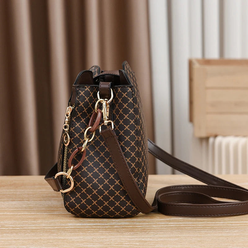 New Women’s Luxury Design Bucket Shoulder Crossbody Bag